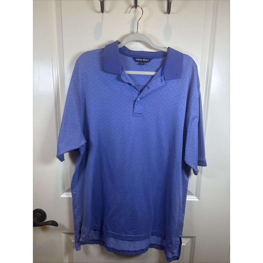 Polo Golf Ralph Lauren Shirt Men's Size‎ XL Blue 100% Pima Cotton Active Stretch